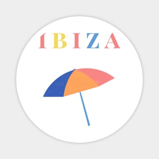 Ibiza Pastel colour Spanish Holiday Design Magnet